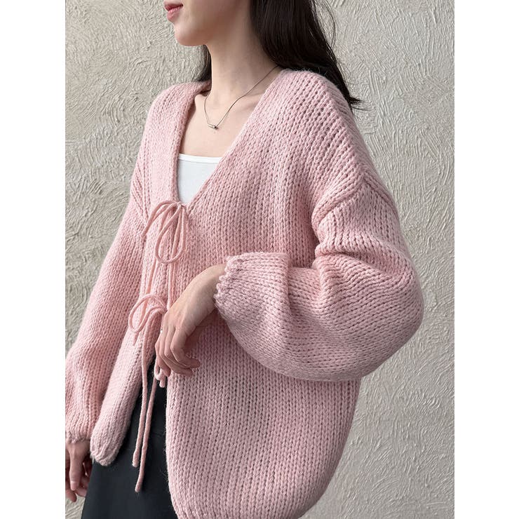 太編み リボン カーディガン オーバーサイズ | Bifrost | 詳細画像20 