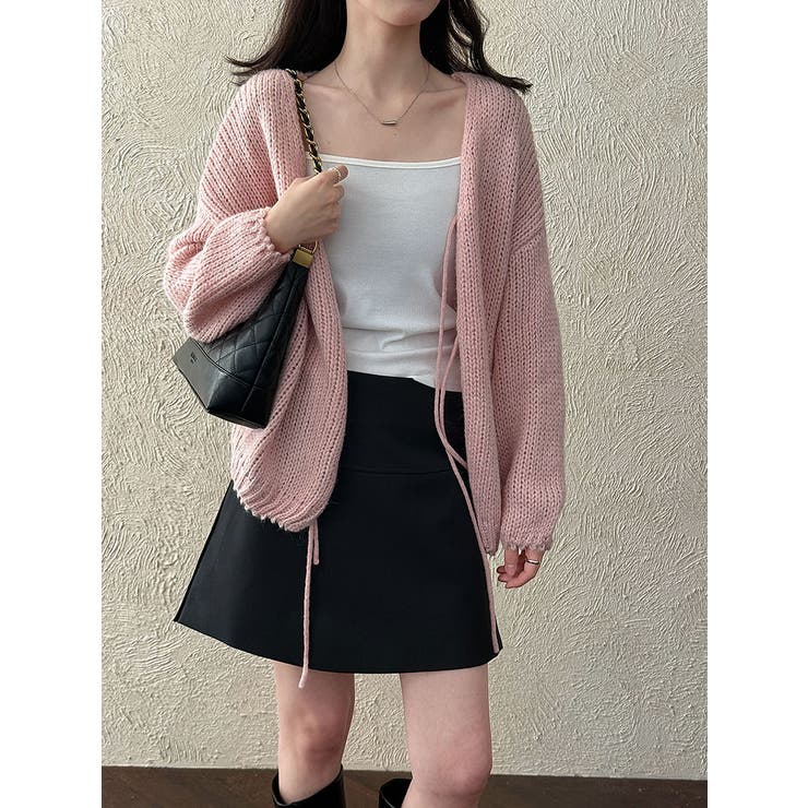 太編み リボン カーディガン オーバーサイズ | Bifrost | 詳細画像21 