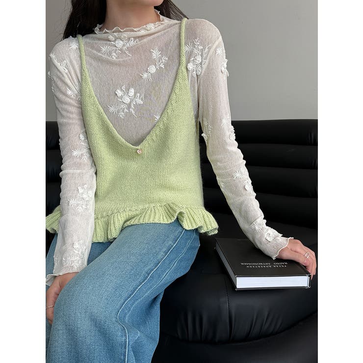 V ネック ニットキャミソール | Bifrost | 詳細画像3 