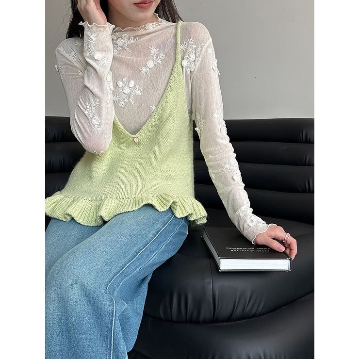 V ネック ニットキャミソール | Bifrost | 詳細画像4 