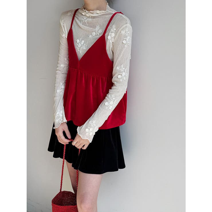 V ネック ベロア キャミソール レイヤード | Bifrost | 詳細画像4 