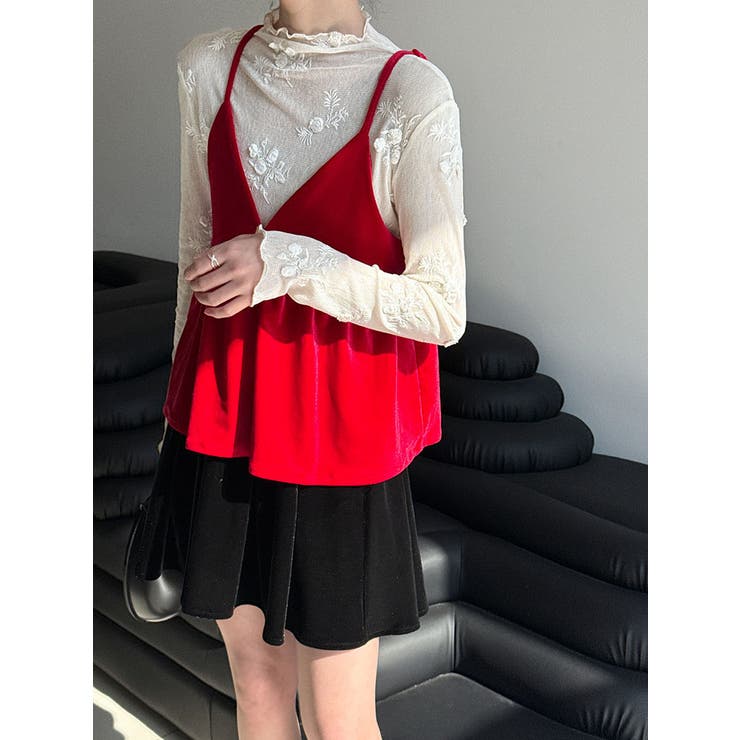 V ネック ベロア キャミソール レイヤード | Bifrost | 詳細画像5 