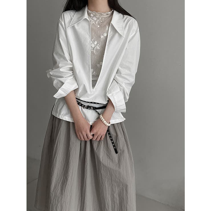 刺繍 ハイネック シアートップス | Bifrost | 詳細画像10 