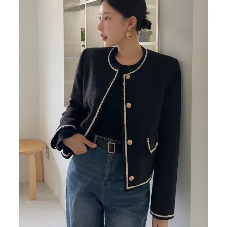 ノーカラー ショート ジャケット | Bifrost | 詳細画像2 