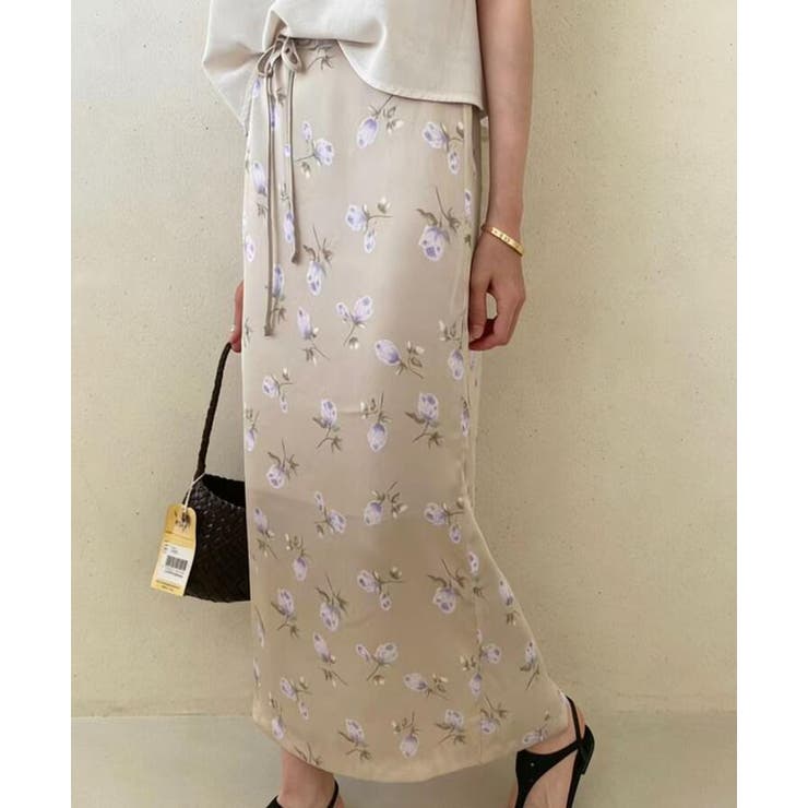 フラワープリント ロングスカート | Bifrost | 詳細画像5 