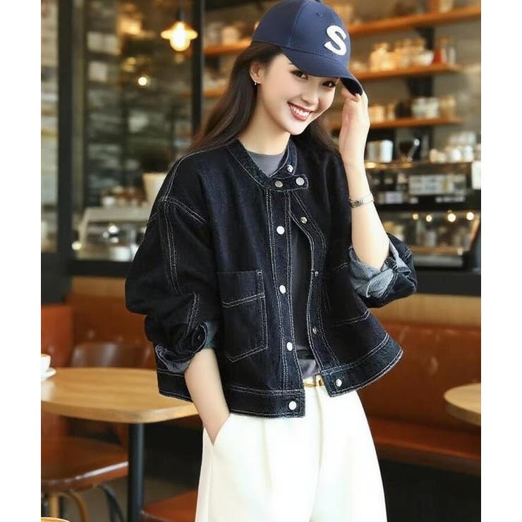 スタンドカラー デニムジャケット | Bifrost | 詳細画像3 