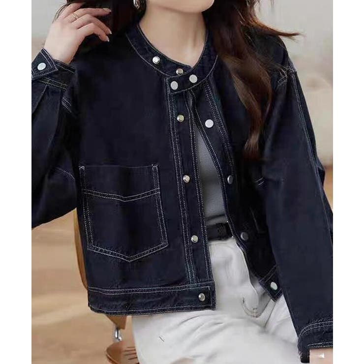 スタンドカラー デニムジャケット | Bifrost | 詳細画像6 