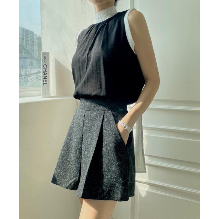 ハイネック バックリボン ノースリーブトップス | Bifrost | 詳細画像5 