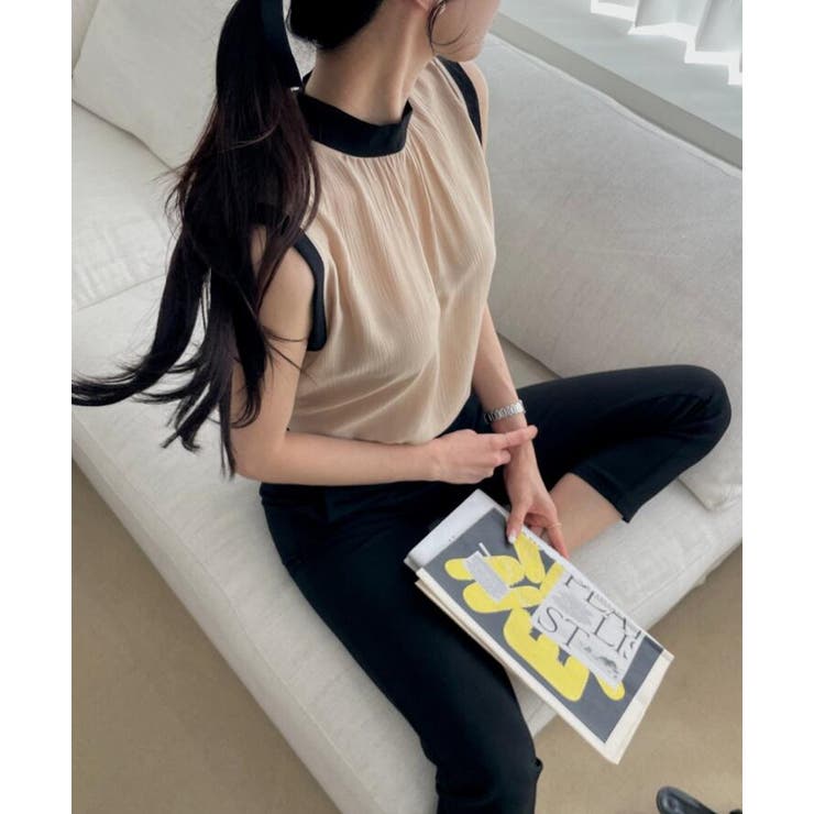 ハイネック バックリボン ノースリーブトップス | Bifrost | 詳細画像7 