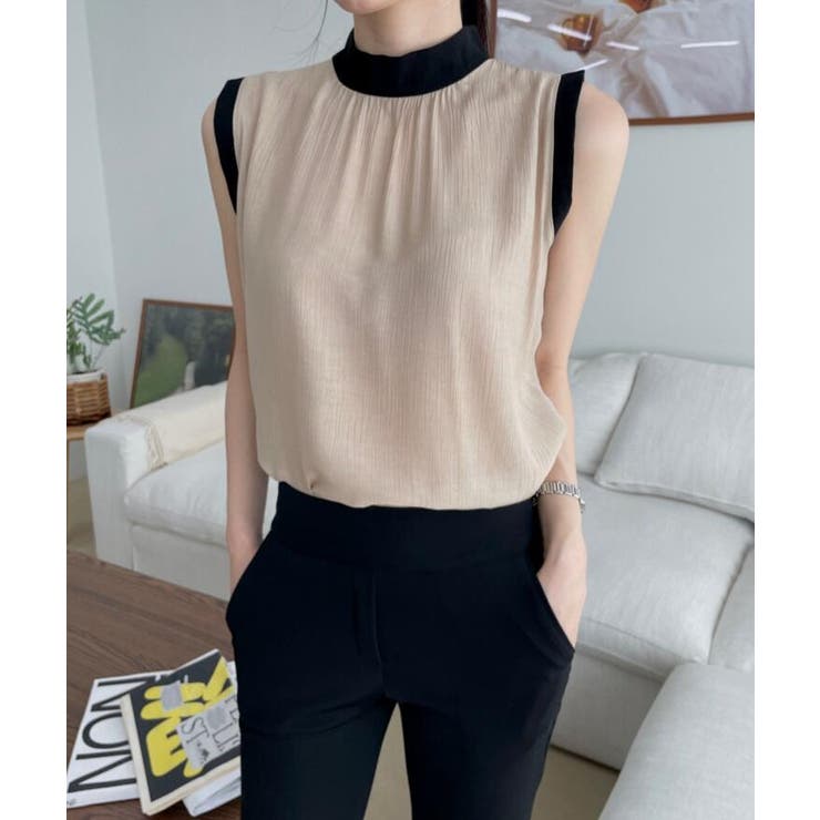 ハイネック バックリボン ノースリーブトップス | Bifrost | 詳細画像14 