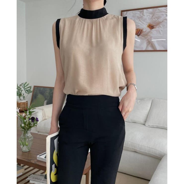 ハイネック バックリボン ノースリーブトップス | Bifrost | 詳細画像15 