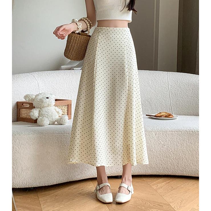 ドット柄 ロングスカート | Bifrost | 詳細画像1 