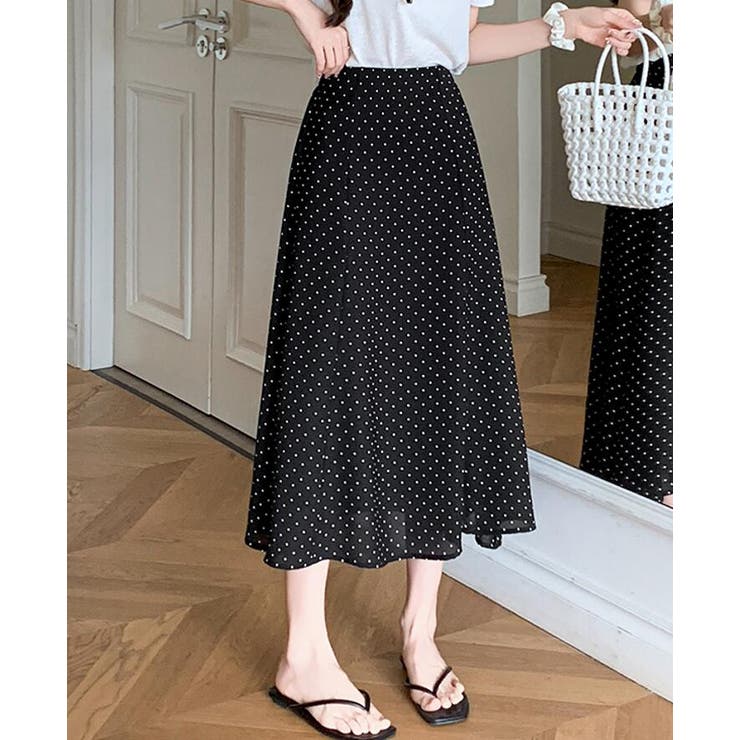 ドット柄 ロングスカート | Bifrost | 詳細画像2 