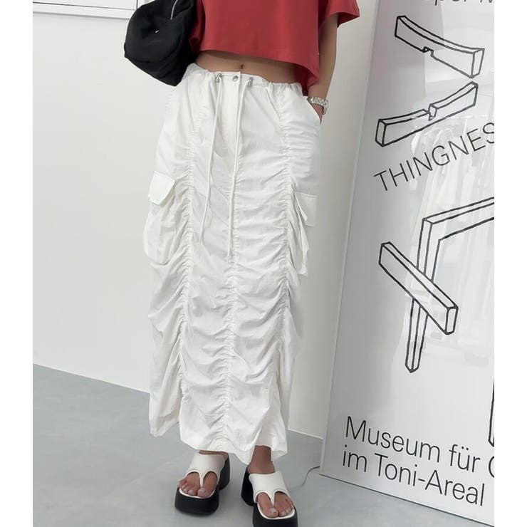 シャーリング カーゴマキシスカート | Bifrost | 詳細画像3 