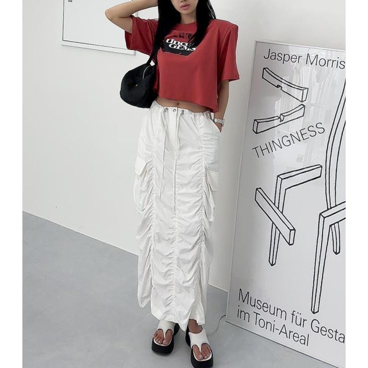 シャーリング カーゴマキシスカート | Bifrost | 詳細画像4 