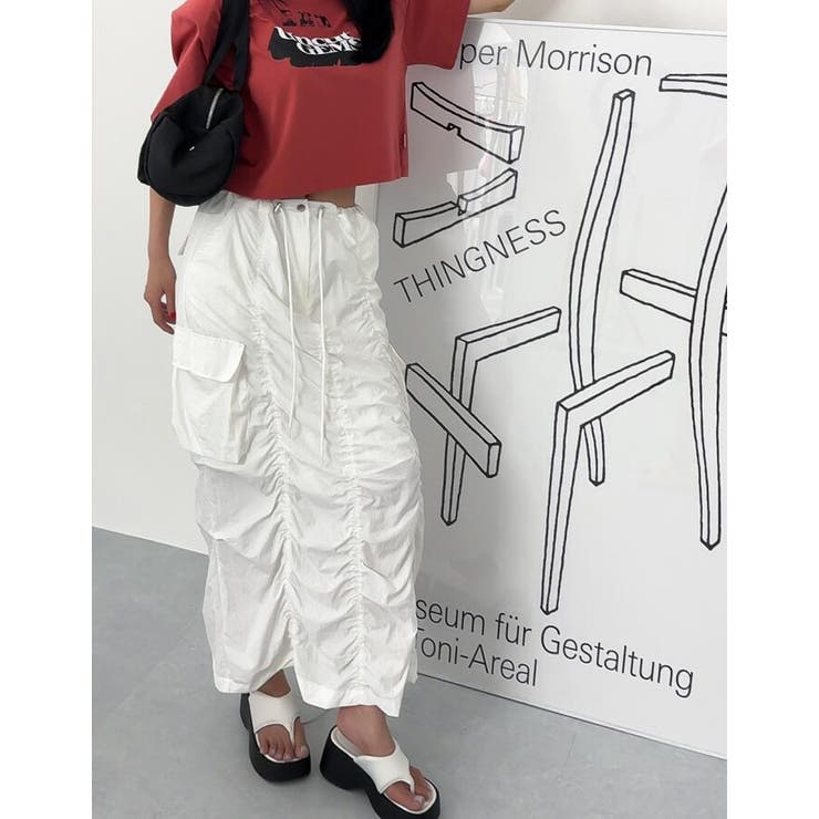 シャーリング カーゴマキシスカート | Bifrost | 詳細画像6 