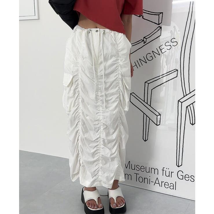 シャーリング カーゴマキシスカート | Bifrost | 詳細画像7 