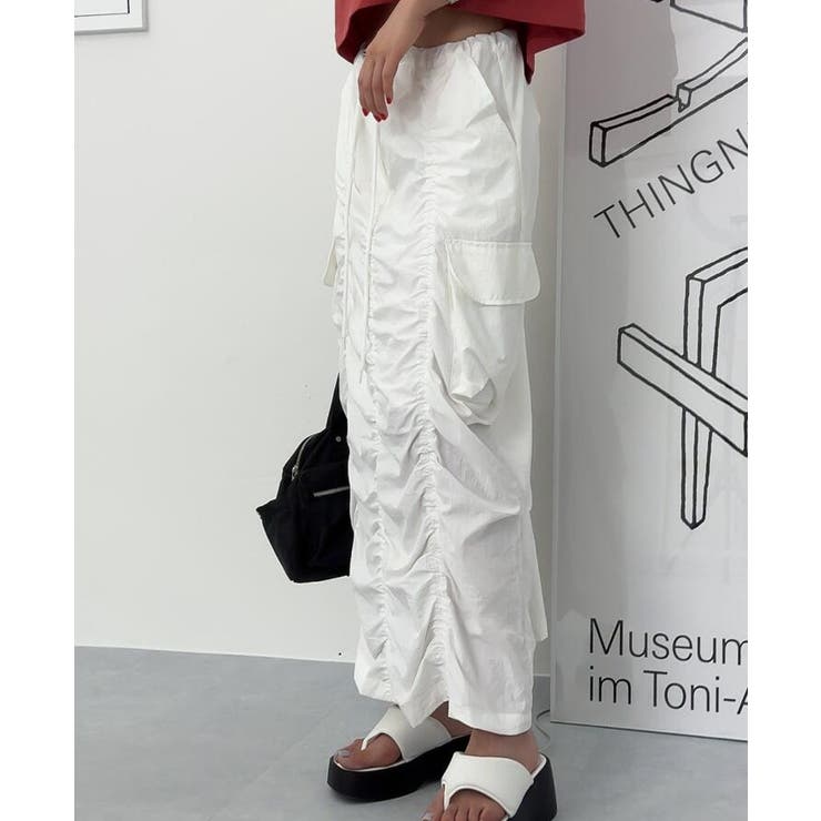 シャーリング カーゴマキシスカート | Bifrost | 詳細画像13 