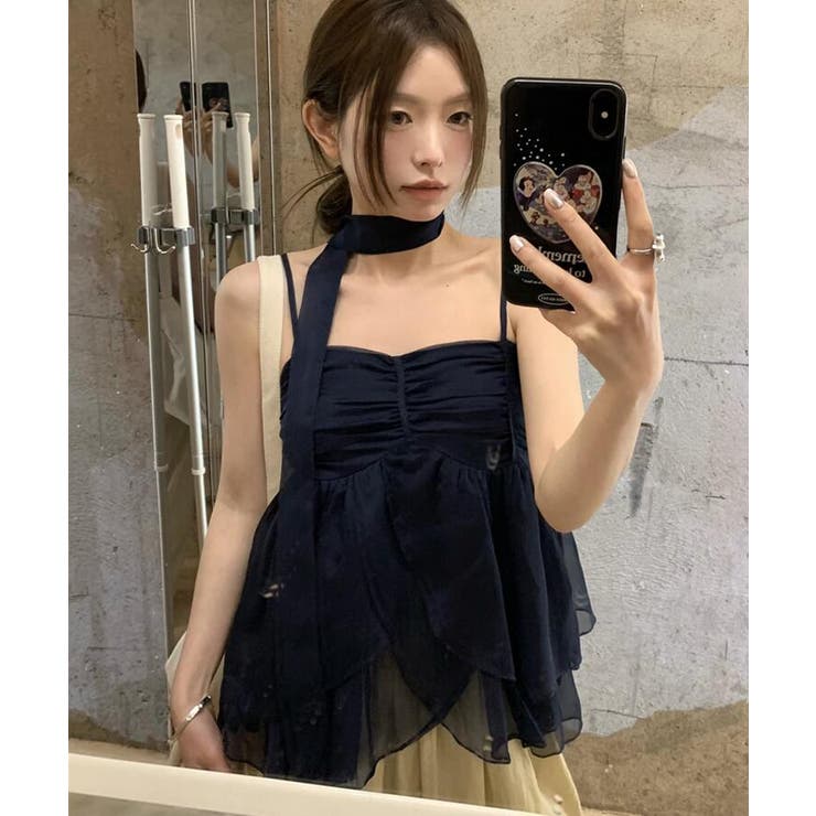 チョーカーリボン ティアード キャミソール | Bifrost | 詳細画像3 