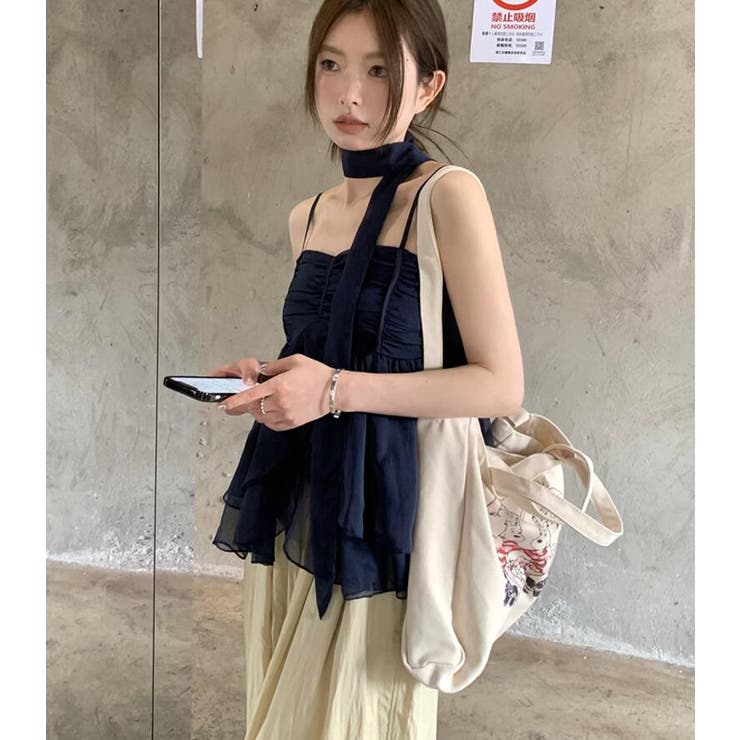 チョーカーリボン ティアード キャミソール | Bifrost | 詳細画像4 