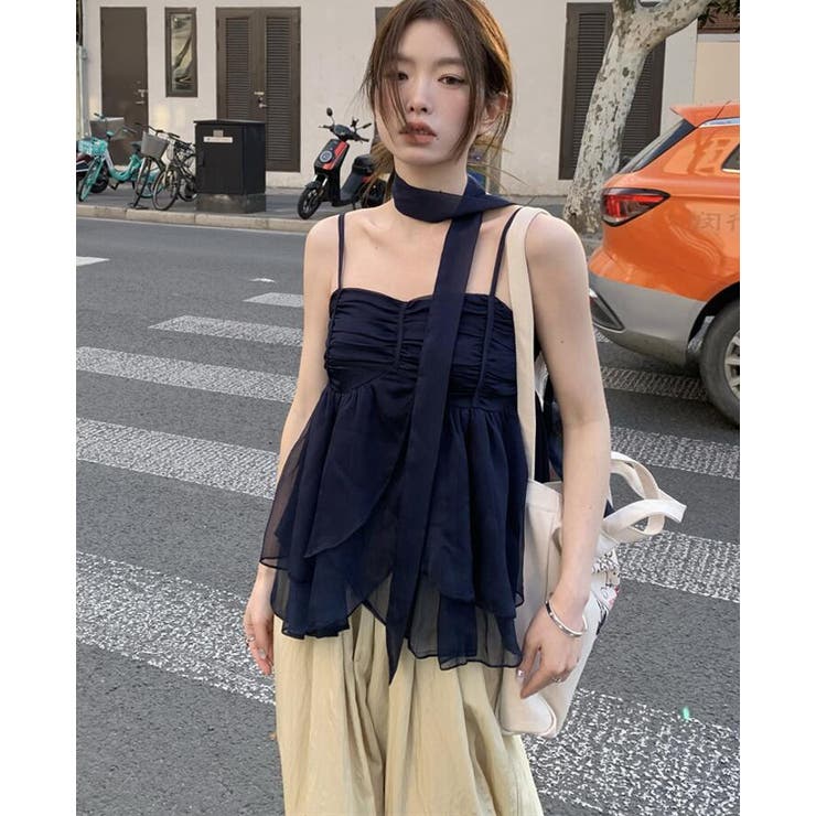 チョーカーリボン ティアード キャミソール | Bifrost | 詳細画像5 