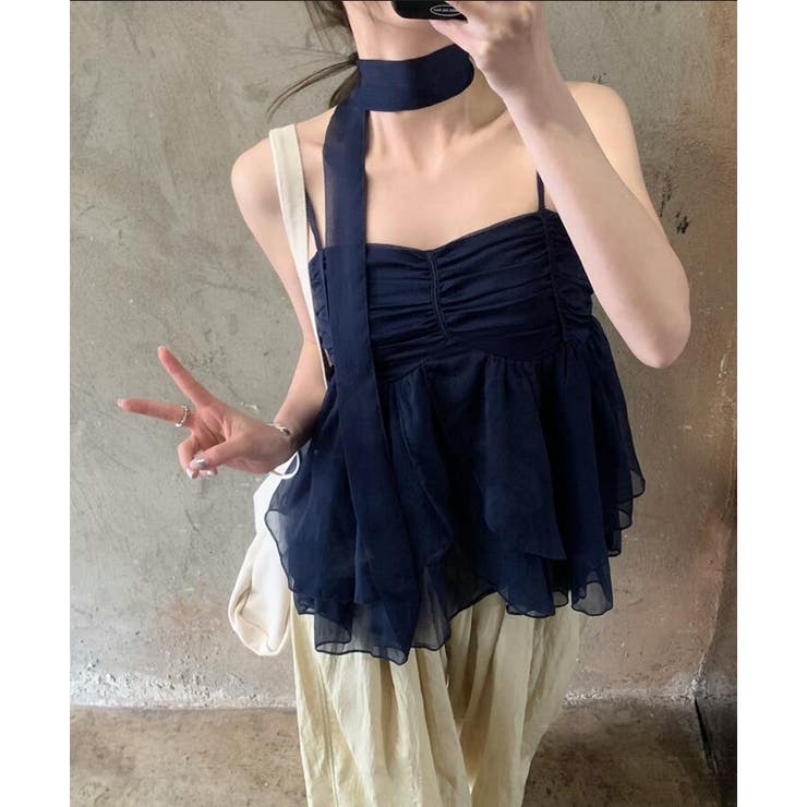 チョーカーリボン ティアード キャミソール | Bifrost | 詳細画像9 