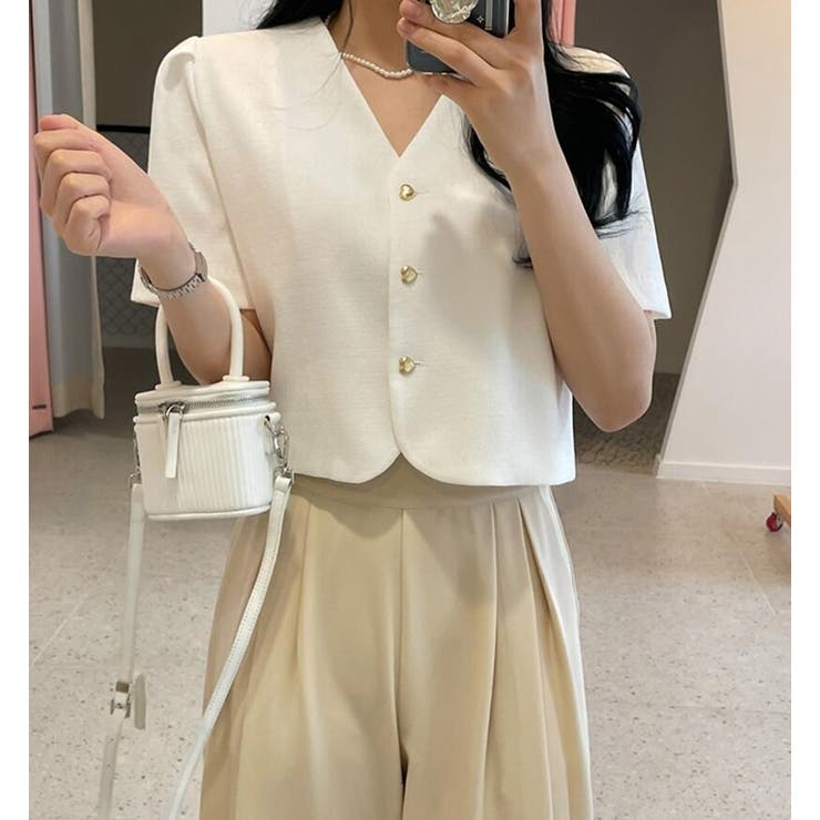 リボンタイ クロップドトップス | Bifrost | 詳細画像2 