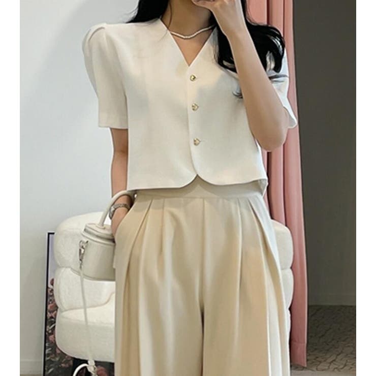 リボンタイ クロップドトップス | Bifrost | 詳細画像4 