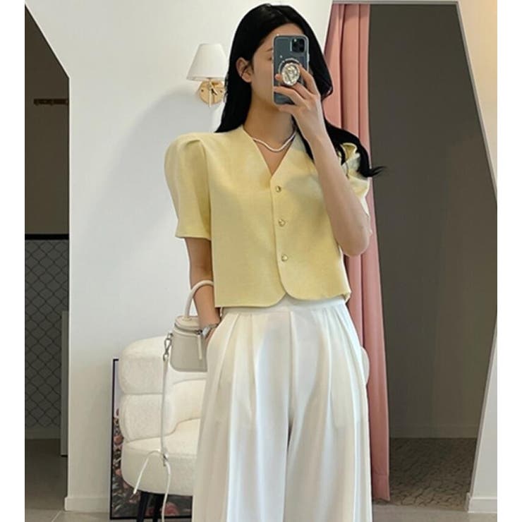 リボンタイ クロップドトップス | Bifrost | 詳細画像5 