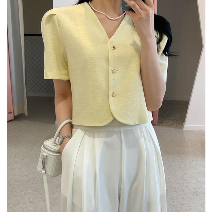 リボンタイ クロップドトップス | Bifrost | 詳細画像7 