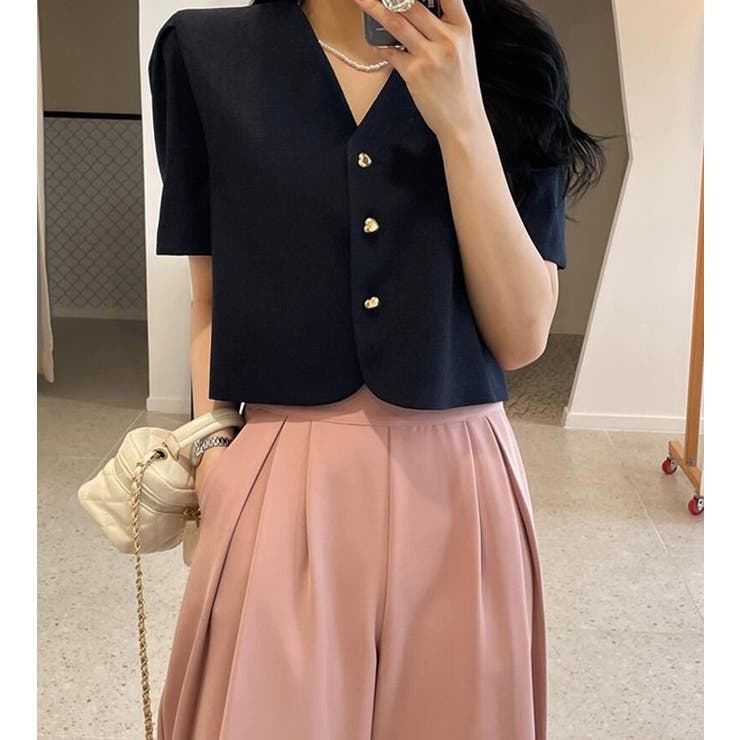 リボンタイ クロップドトップス | Bifrost | 詳細画像9 