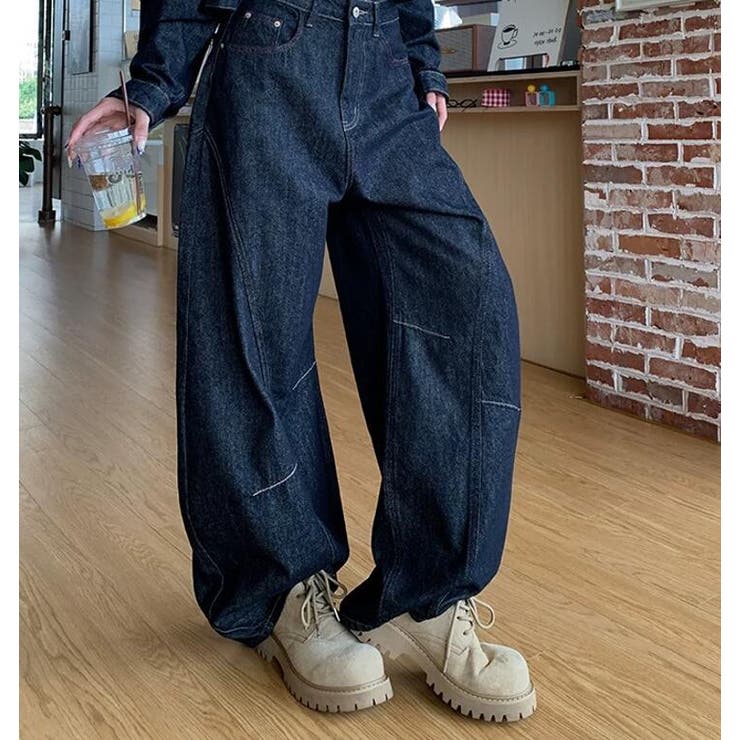 クロップド デニムジャケット ワイドパンツ セットアップ | Bifrost | 詳細画像4 