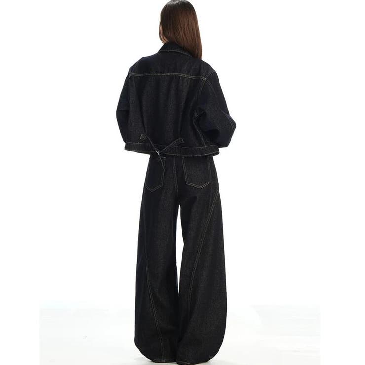 クロップド デニムジャケット ワイドパンツ セットアップ | Bifrost | 詳細画像8 