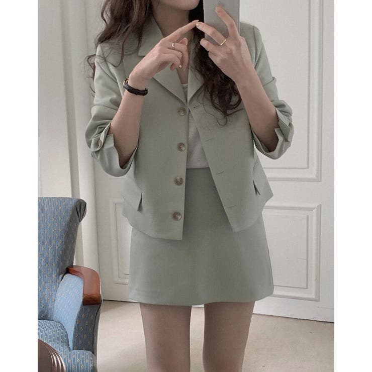 ショート丈 ジャケット スカート セット | Bifrost | 詳細画像11 