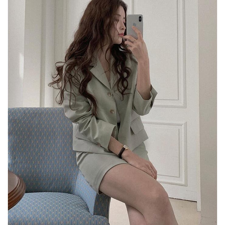 ショート丈 ジャケット スカート セット | Bifrost | 詳細画像17 