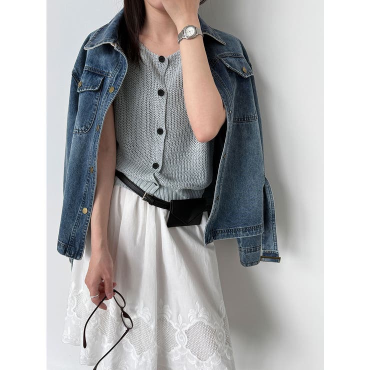 ベルト付き デニムジャケット | Bifrost | 詳細画像10 