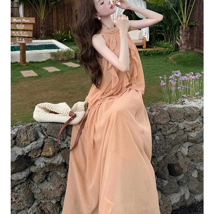 ピンク | ホルターネック セットアップ | Bifrost