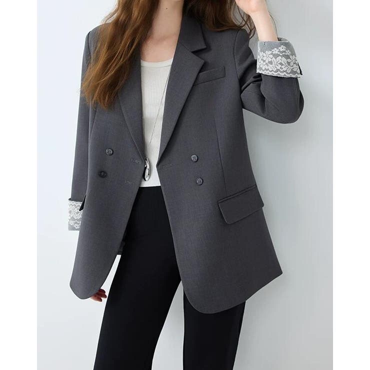 レースカフス ダブルブレスト テーラードジャケット | Bifrost | 詳細画像2 