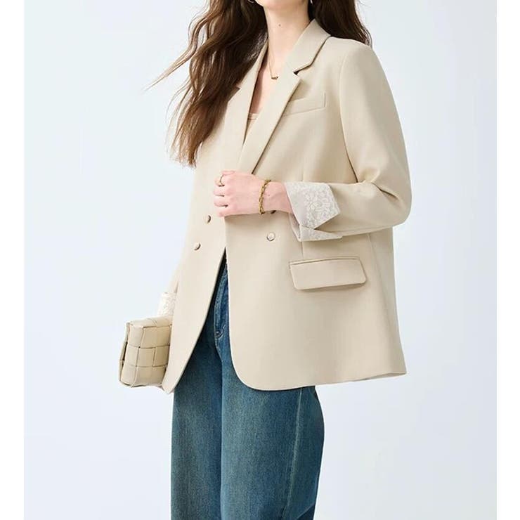 レースカフス ダブルブレスト テーラードジャケット | Bifrost | 詳細画像7 