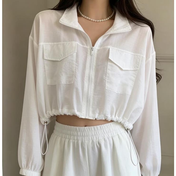 ショート丈 シアーブルゾン | Bifrost | 詳細画像1 