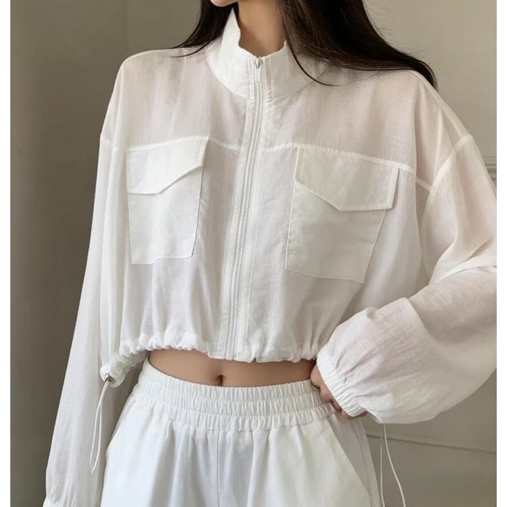 ショート丈 シアーブルゾン | Bifrost | 詳細画像6 