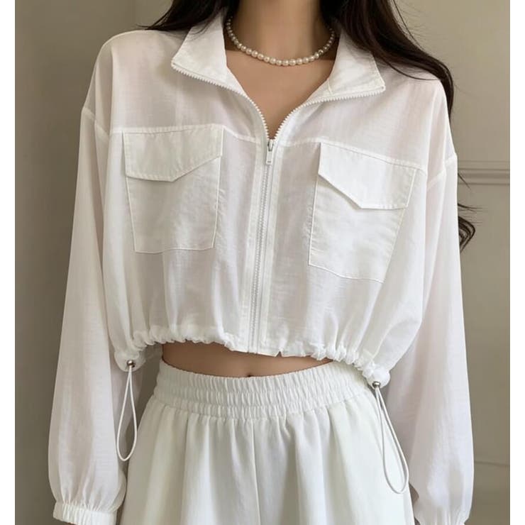 ショート丈 シアーブルゾン | Bifrost | 詳細画像7 