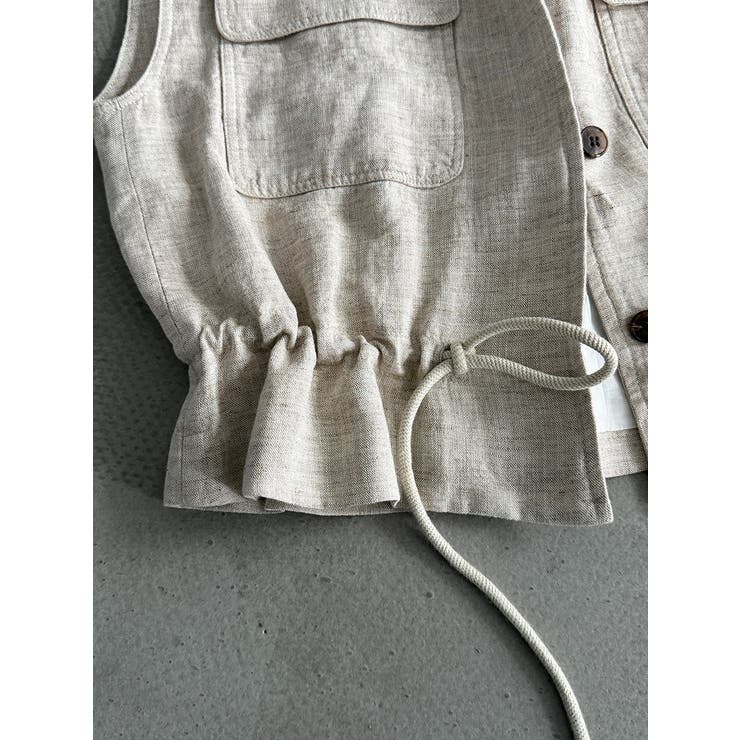 スタンドカラー ワークポケット ドローストベスト | Bifrost | 詳細画像11 