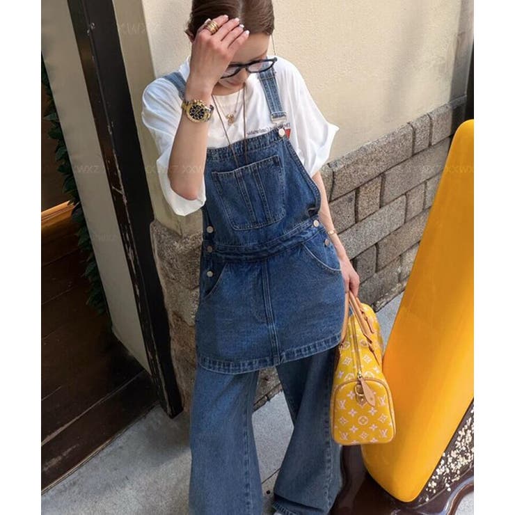 オーバーオール レイヤード デニムパンツ | Bifrost | 詳細画像5 