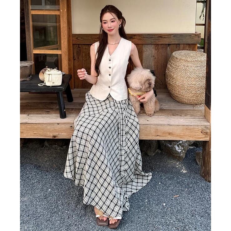 V ネック前開きベスト × | Bifrost | 詳細画像5 