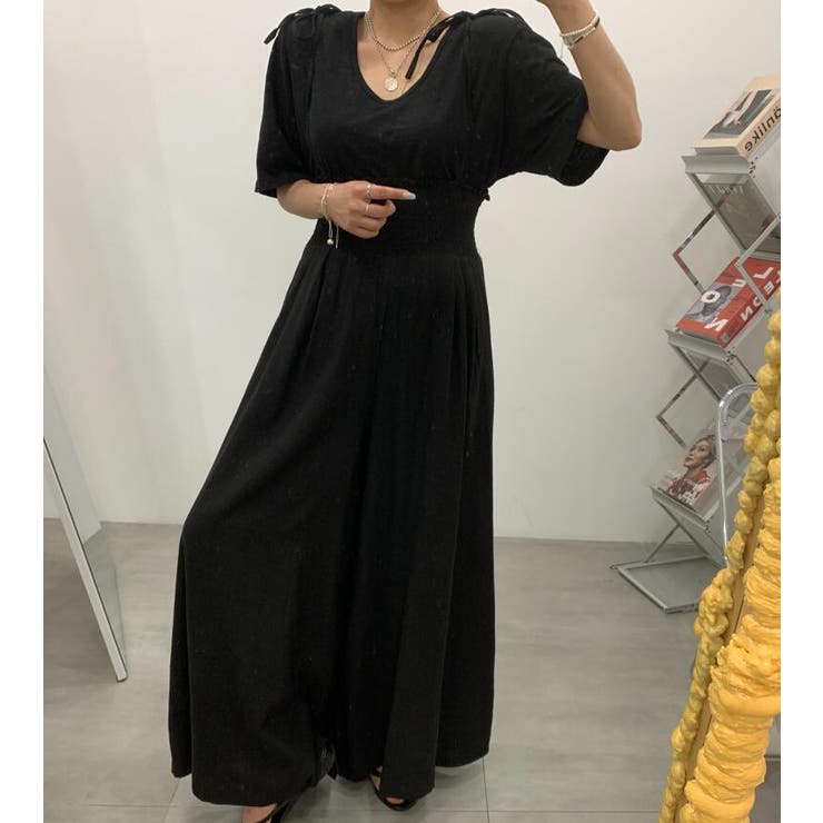 ウエストギャザー コンビネーション ワイドレッグオールインワン | Bifrost | 詳細画像8 