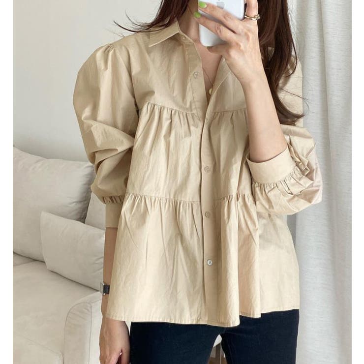 ベージュ | シャツ【韓国ファッション】 | Bifrost