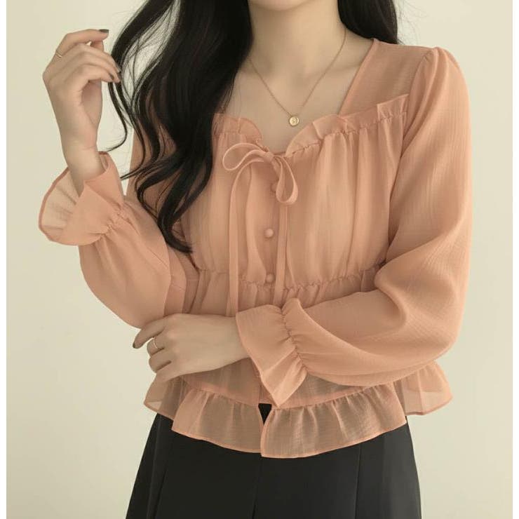ピンク | ブラウス【韓国ファッション】 | Bifrost