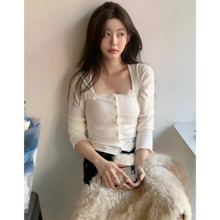 ホワイト | カットソー【韓国ファッション】 | Bifrost