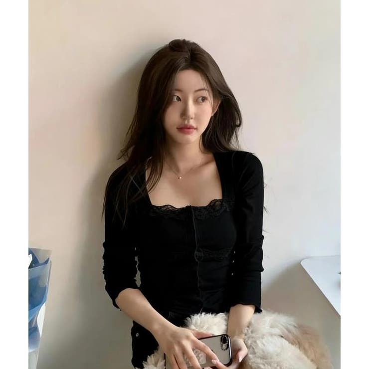 ブラック | カットソー【韓国ファッション】 | Bifrost